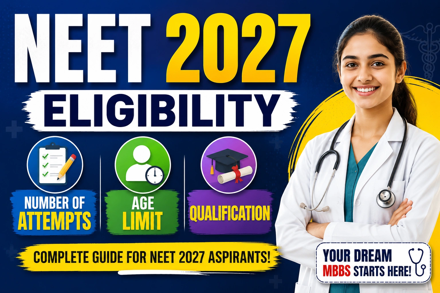 NEET 2027 Eligibility: Age Limit, Qualifications & Attempts